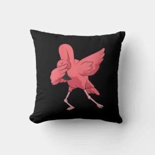 Womens Dabbing Flamingo Bird Niedlich Flamingo Pin Kissen