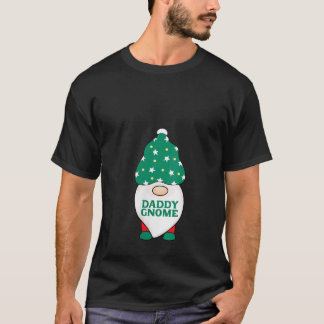 Womens Daddy Gnome Funny Gnomes Matching Christmas T-Shirt