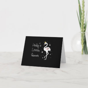 Womens Daddys Little Queen Cute Dankeskarte