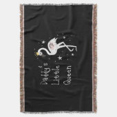 Womens Daddys Little Queen Cute Decke (Vorderseite Vertikal)
