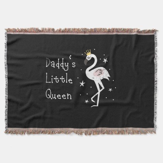 Womens Daddys Little Queen Cute Decke (Vorderseite)
