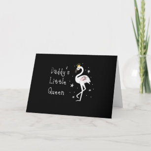 Womens Daddys Little Queen Cute Karte