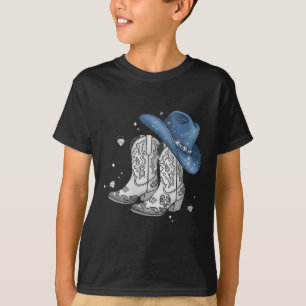 Womens Denim & Diamonds Black T-Shirt Western