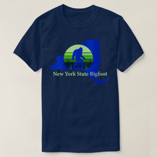 Womens Des New York Staat Bigfoot T-Shirt (Design vorne)
