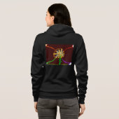 Women's Digital Sunflower Hoodie! Hoodie (Schwarz voll)