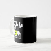 Womens Dill With It Funny Ckleball Paddle And Net  Kaffeetasse (Vorderseite Links)