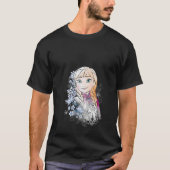 Womens Disney Frozen Anna Illustrated Snowflake Fl T-Shirt (Vorderseite)