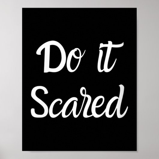 Womens Do It Ed Insres Courage Motivational V-neck Poster (Vorne)