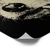 Women's dog smoking cigarette funny chihuahua meme poster (Ecke)