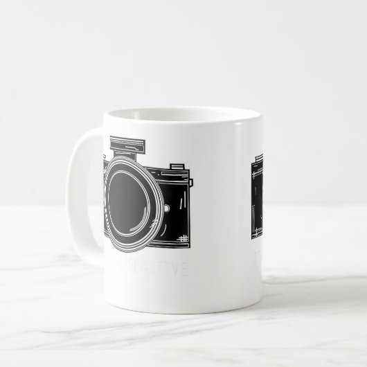 Womens Don'T Be Negative Funny Photography Camera Kaffeetasse (Vorderseite Links)