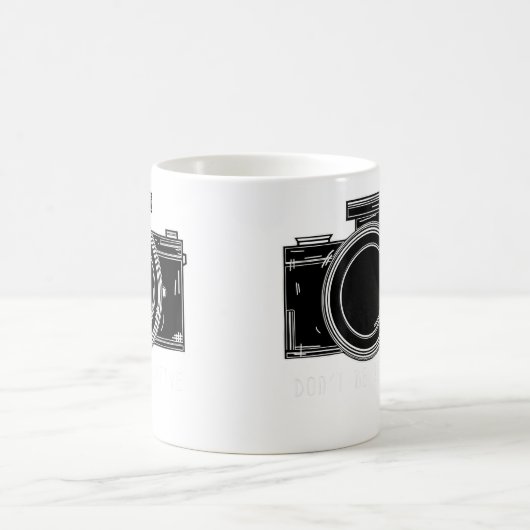 Womens Don'T Be Negative Funny Photography Camera Kaffeetasse (Mittel)
