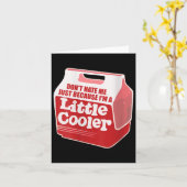 Womens Don't Hate Me Just Because I'm A Little-coo Karte (Gelbe Blume)