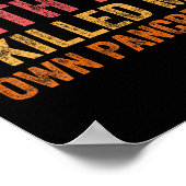 Womens Don't Mess With-me I Killed My Own Pancreas Poster (Ecke)