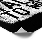 Womens Don't Talk To Me Funny Quote I Hate Morning Poster (Ecke)