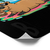 Womens Don't Worry Be Capy Shirt Kids Men Women Ca Poster (Ecke)