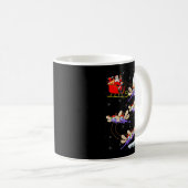 Womens Dragonfly Santa Sleigh Flying Funny Magical Kaffeetasse (VorderseiteRechts)