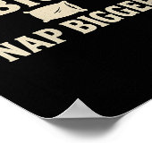 Womens Dream Big Nickerchen Bigger Funny Sarcastic Poster (Ecke)