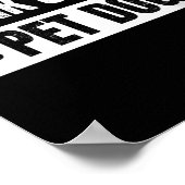 Womens Drink Coffee & Pet Dogs Funny Dog Lover Poster (Ecke)