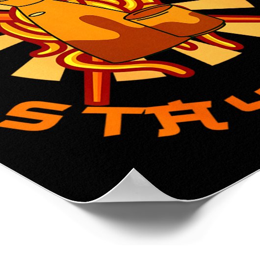 Womens Drink Sake Stay Soba Funny Japanese Foodie Poster (Ecke)