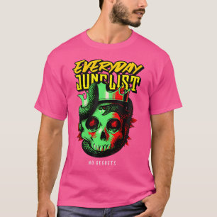 Womens Drum N Bass Music Liquid Skull Jungle Edm D T-Shirt