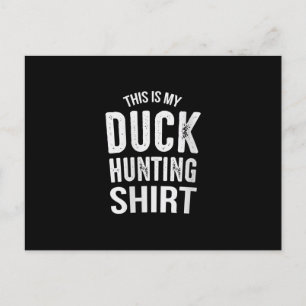 Womens Duck Hunting Gift Feiertagspostkarte
