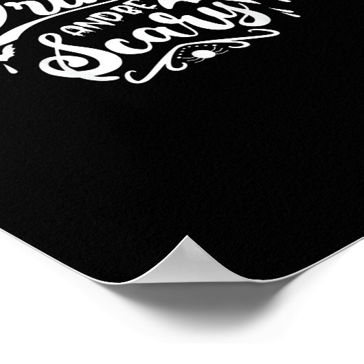 Womens Eat Drink And Be Scary Halloween Modern Poster (Ecke)