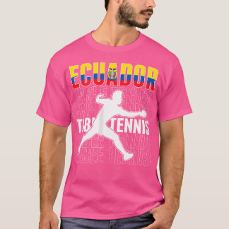 Womens Ecuador Tischtennis Fans Jersey Ecuadoriane T-Shirt