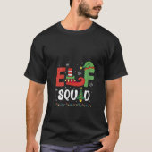 Womens Elf Squad Matching Family Christmas V Neck T-Shirt (Vorderseite)