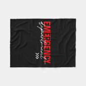 Womens Emergency Room Er Rn Nurse Nursing School H Fleecedecke (Vorderseite (Horizontal))