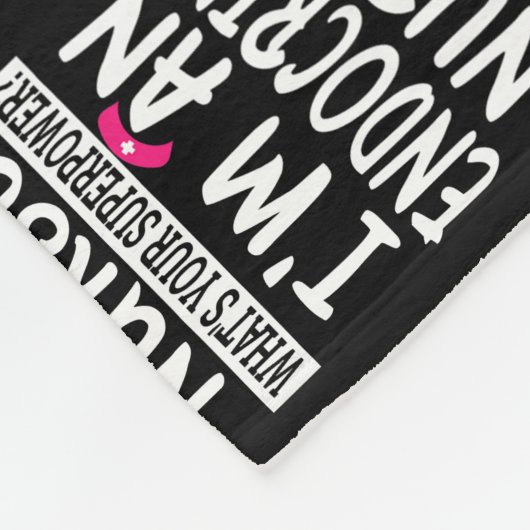 Womens Endocrine Nurse Funny Nursing School Fleecedecke (Ecke)