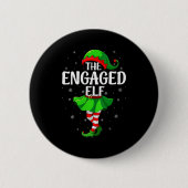 Womens Engaged Elf Christmas Girls Women Elf Squad Button (Vorderseite)