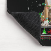 Womens English Bulldog Ugly Christmas Sweaters Hol Mousepad (Ecke)