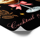 Womens Espresso Martini Social Club Drinking Tai  Poster (Ecke)