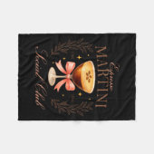 Womens Espresso Martini Social Club Drinking Tail Fleecedecke (Vorderseite (Horizontal))