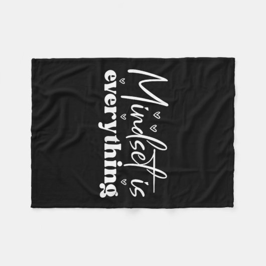 Womens Everything Is Mindset Insrational Mind Moti Fleecedecke (Vorderseite (Horizontal))