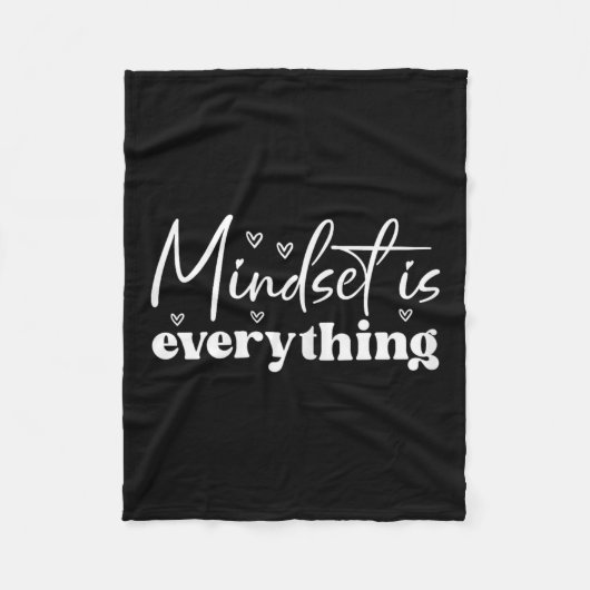 Womens Everything Is Mindset Insrational Mind Moti Fleecedecke (Vorderseite)
