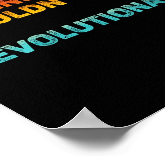 Womens Existing Shouldn't Be Revolutionary Retro V Poster (Ecke)