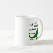 Womens Fa Rawr Dinosaur T-rex Xmas Party Santa T-r Kaffeetasse (VorderseiteRechts)