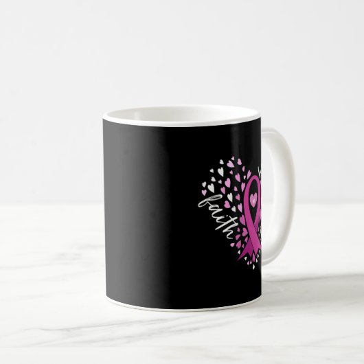 Womens Faith Hope Love Breast Cancer Awareness N Kaffeetasse (VorderseiteRechts)