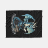 Womens Fantasy Dragon Reading Magical Book Lover H Fleecedecke (Vorderseite (Horizontal))