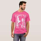 Womens Fantasy Post Punk Celtic Tribal Art Batcave T-Shirt (Vorne ganz)