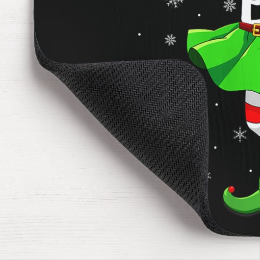 Womens Fast Talking Elf Christmas Girls Women Elf  Mousepad (Ecke)