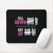 Womens Fell Down Got Up Motivational Funny Sitive  Mousepad (Mit Mouse)