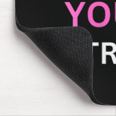 Womens Find Your Strong, In You! V-neck  Mousepad (Ecke)