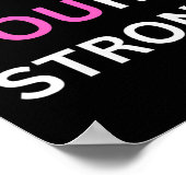 Womens Find Your Strong, In You! V-neck  Poster (Ecke)