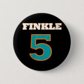 Womens Finkle 5 Football Camp Funny Football Schnü Button (Vorderseite)