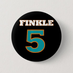 Womens Finkle 5 Football Camp Funny Football Schnü Button