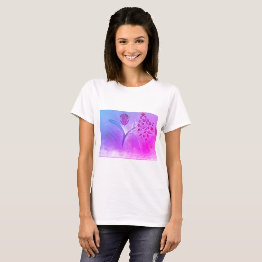 Women's firework fun floral T-Shirt (Vorne ganz)