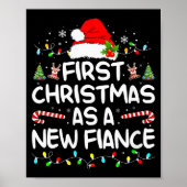 Womens First Christmas With My Hot New Fiance Enga Poster (Vorne)