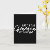 Womens First Time Grandma Est. 2023 Promoted To Ne Karte (Gelbe Blume)